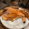 small cedar charcuterie board