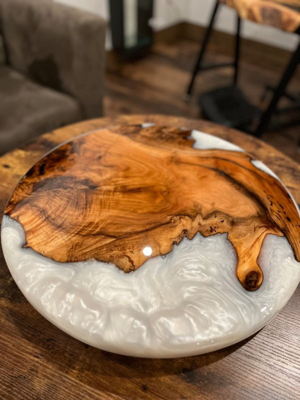 small cedar charcuterie board